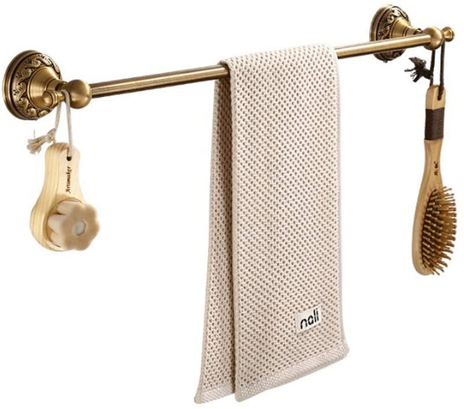 Estante de baño para baños, toalleros de aluminio, montado en la pared, estante de toalla individual para cocina, baños, muebles vintage, toallero, barra de ropa, perchero, estante de ducha,
