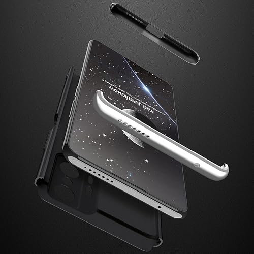 Miniatura 2 de Asdsinfor Funda compatible con Xiaomi Mi 11T Mi 11T Pro Ultra Delgada 3 en 1 Funda Protectora de Cuerpo Completo Duro PC Plástico Anti-Arañazos