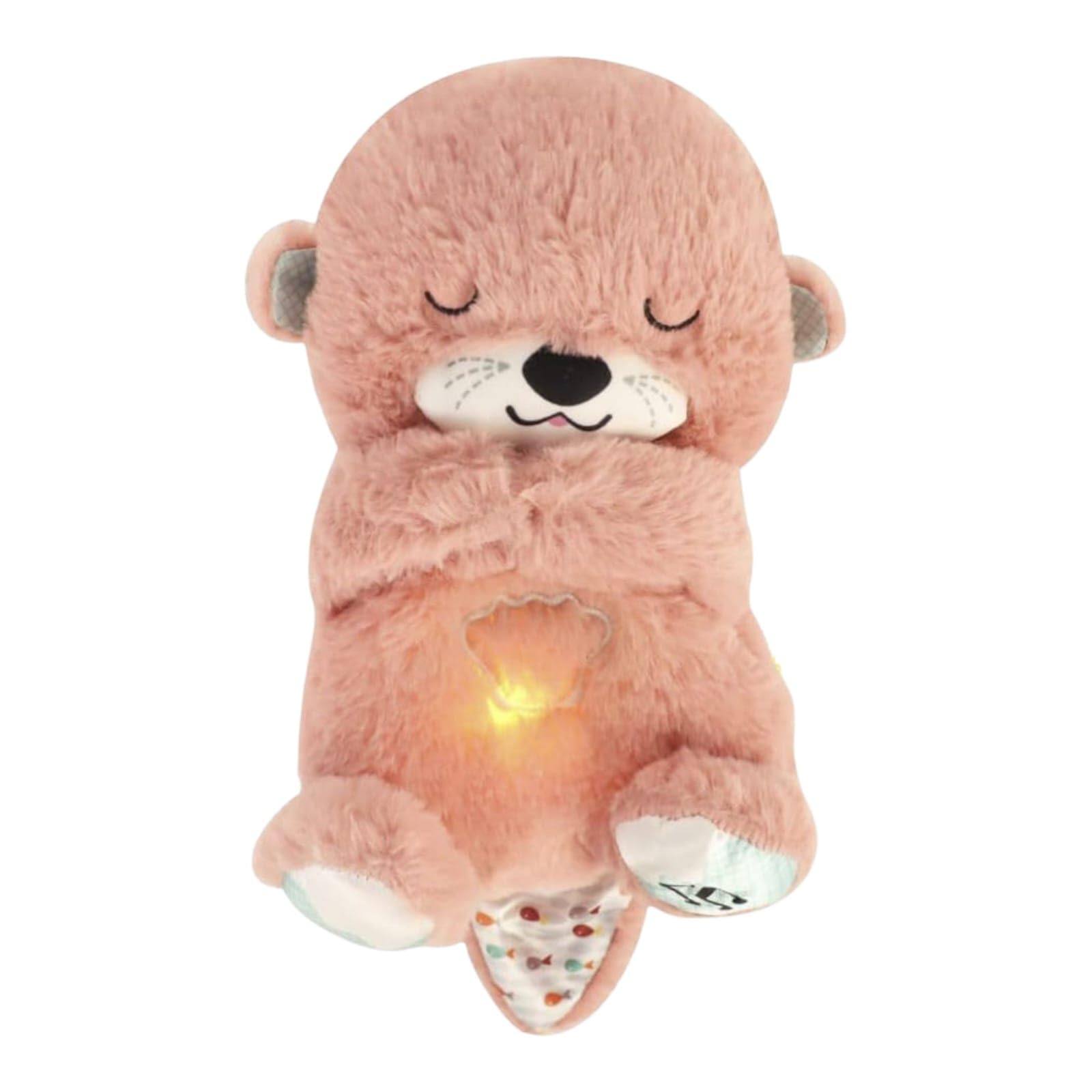 AGC Breathing Teddy Bear with Music for Baby Sensory Sleep Lights Rhythmic Soft Toy, Lights and Breathing Motion, Teddy Bear with Lights | Best Gift for Kids (Pink B)-image-31