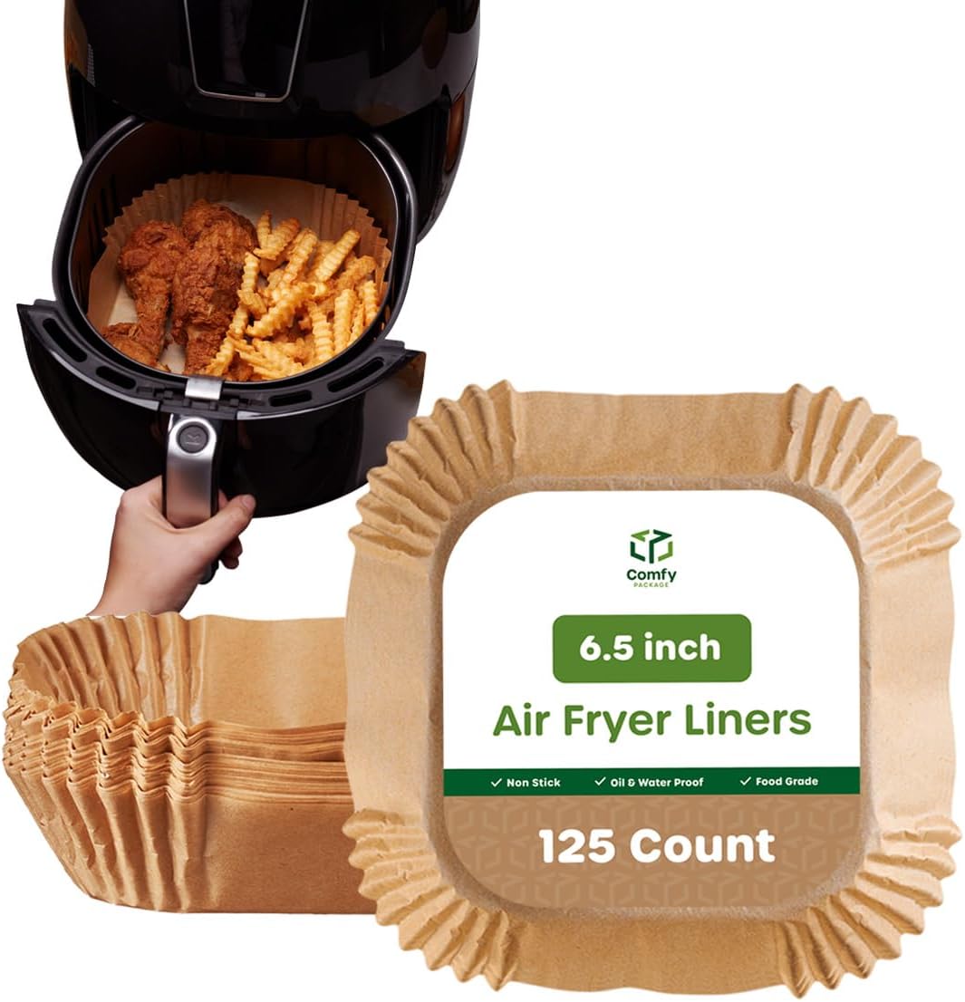 T4TREAM Square Air Fryer Disposable Paper Liner 7.9