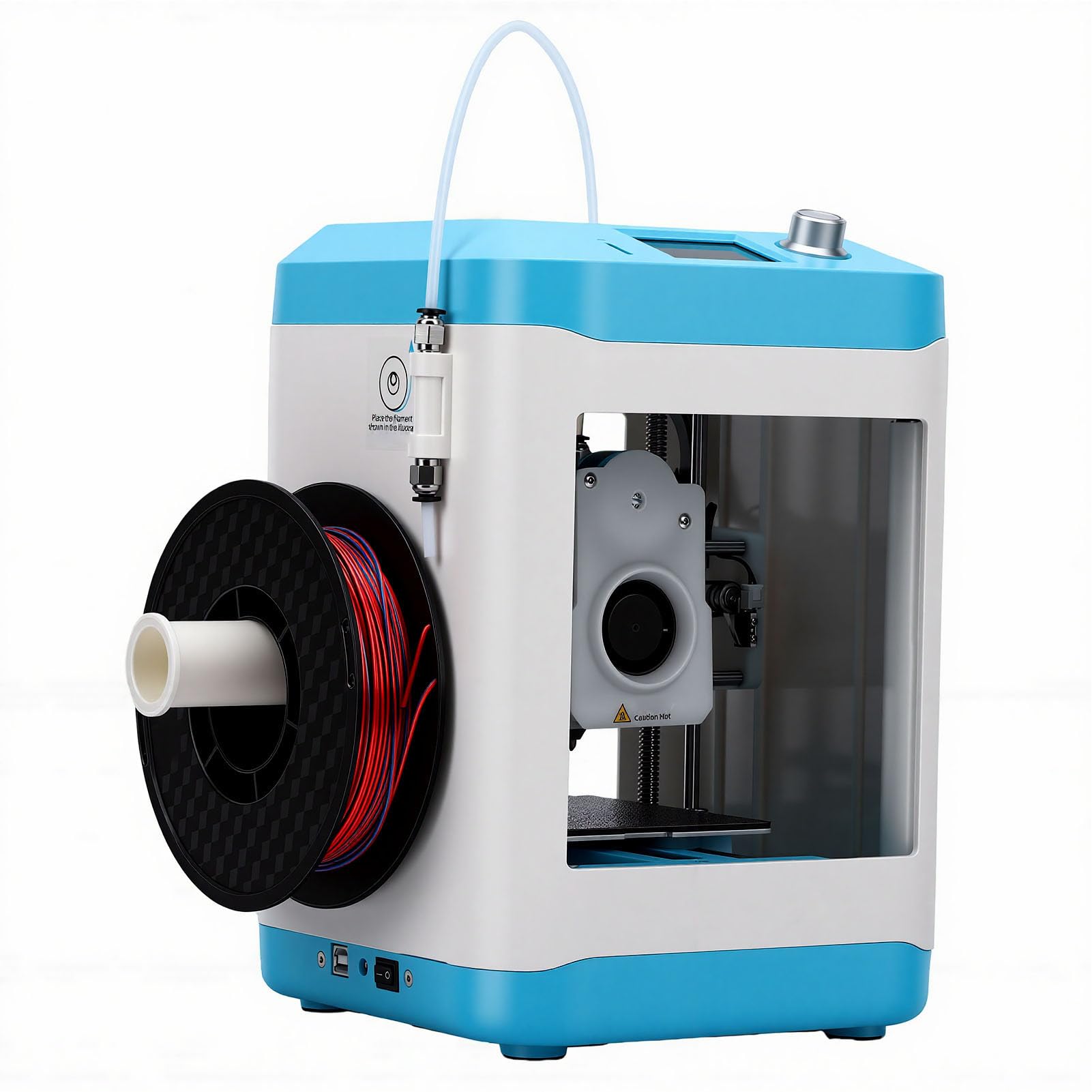 Generic Mini Stampante 3D WiFi Ad Alta velocità Completamente Assemblata con Livellamento Automatico per Principianti e Bambini a Casa o a Scuola 3,94x4,33x3,94 Pollici (Spina europea)