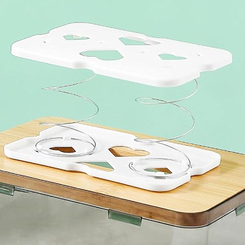 Miniatura 7 de figatia Dispensador de pañuelos con caja de pañuelos de resorte, soporte de resorte con resorte de elevación con resorte