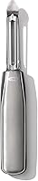 OXO Steel Swivel Peeler: Japanese Stainless Steel Blade, Comfortable Grip, Built-in Eyer for Effortless Peeling