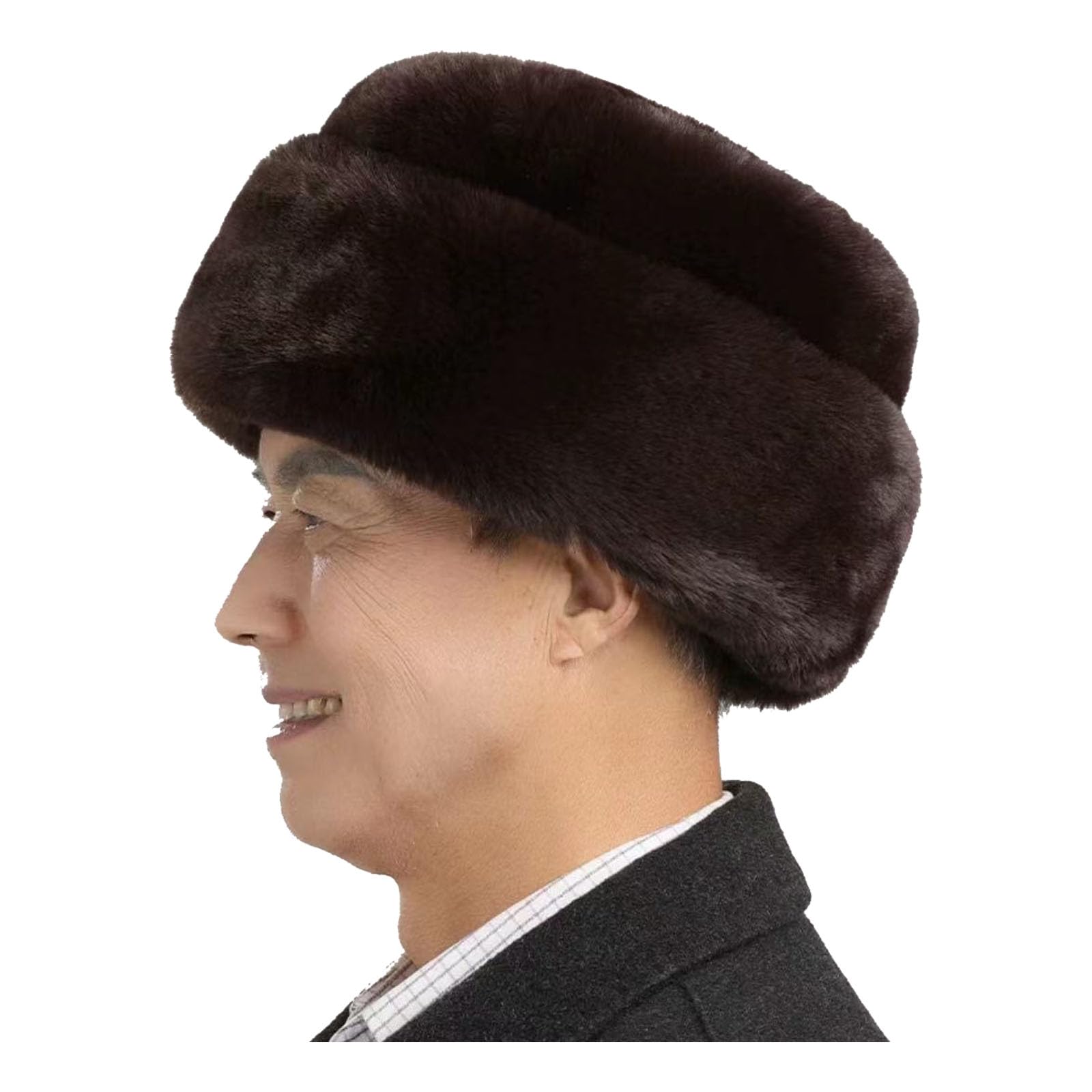Grahoemen Women Winter Faux Fur Trapper Hat Russian Ushanka Warm