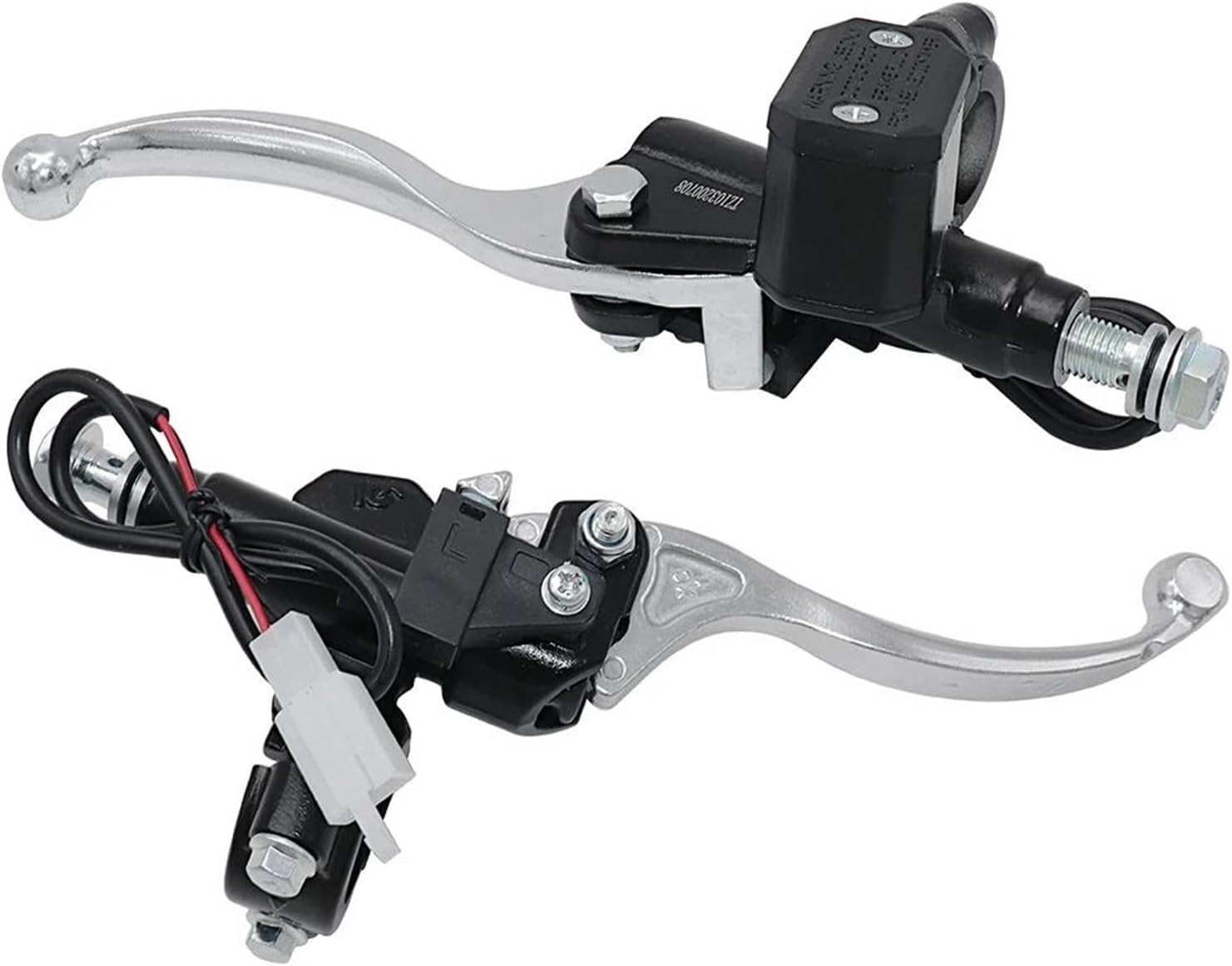 14mm Universal Hydraulic Motorcycle Brake Clutch Pump Dirt Pit Bike Master Cylinder Handle Lever Buggy Scooter Front Pumping(8mm sliver Right)