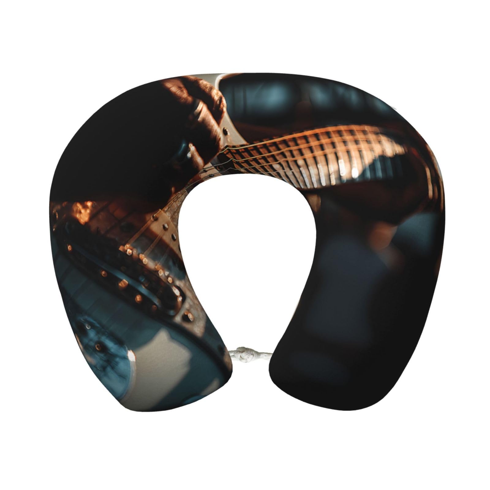 BOAIHH Guitar Performance Memory Foam Travel Pillow for Soft Comfort Fits Snugly for Naps Office, and Airplane Use