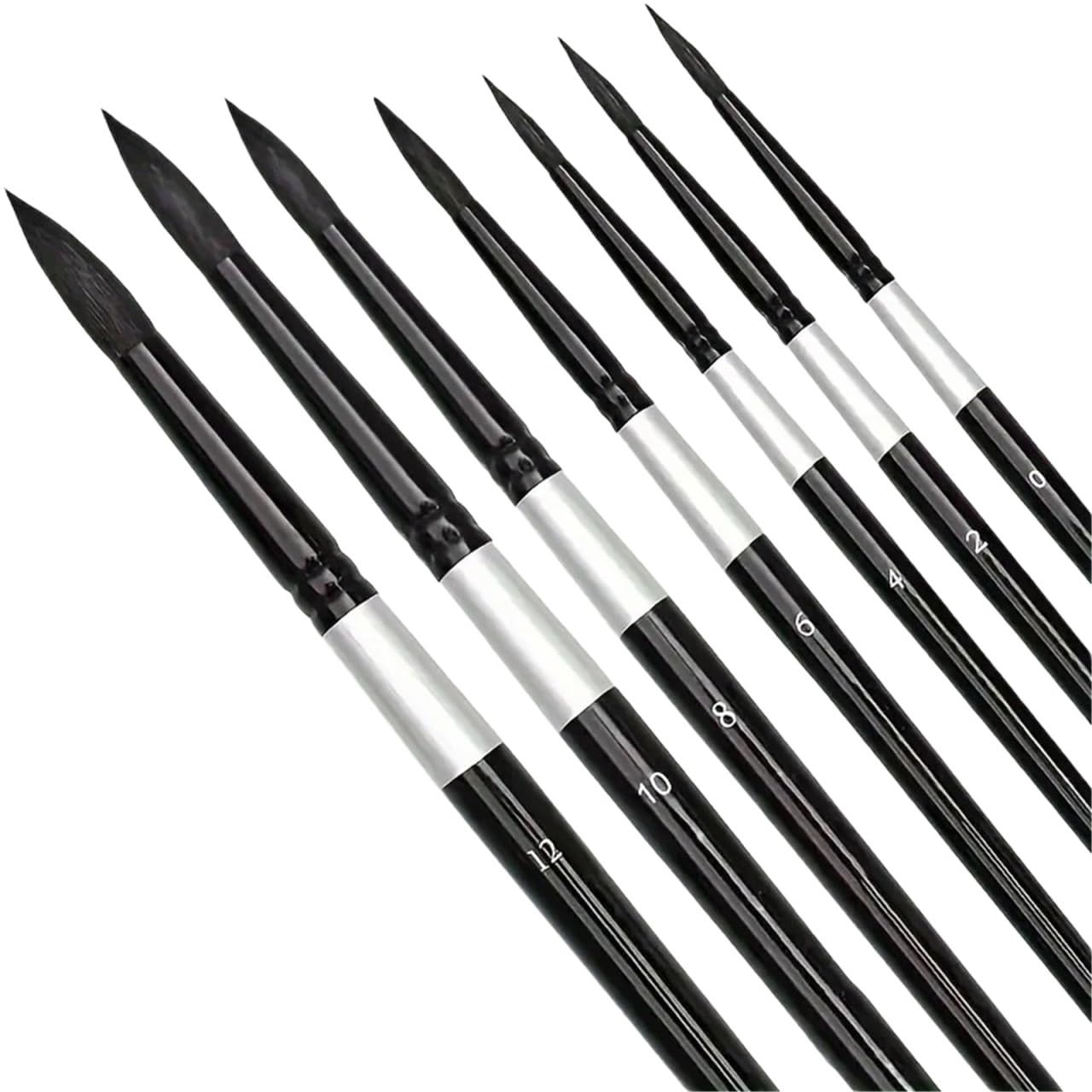 7pcs professional watercolor brushes, for students and beginners, acrylic, ink, and watercolor painting drawing brushes