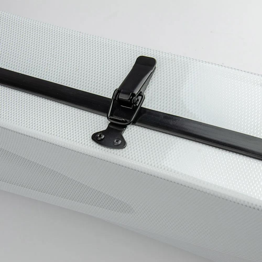 futerał na skrzypce Futerał Na Skrzypce Trójkątny Twardy Futerał Hybrid Carbon Fibre White Dot Rozmiar 4/4 Wodoodporny Lekki Z Podwójnymi Paskami Na Ramię