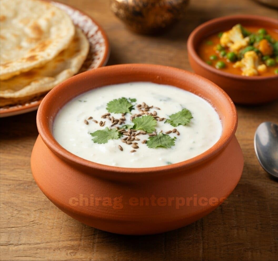 Organic Clay Dahi Handi - Traditional Indian Pot -6