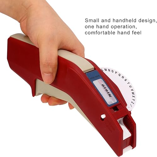 Vista 4 de Embossing el Machine, Número claro Leer el hacer la máquina de gofrado, una mano, conveniente para los Els (M1610 rojo)