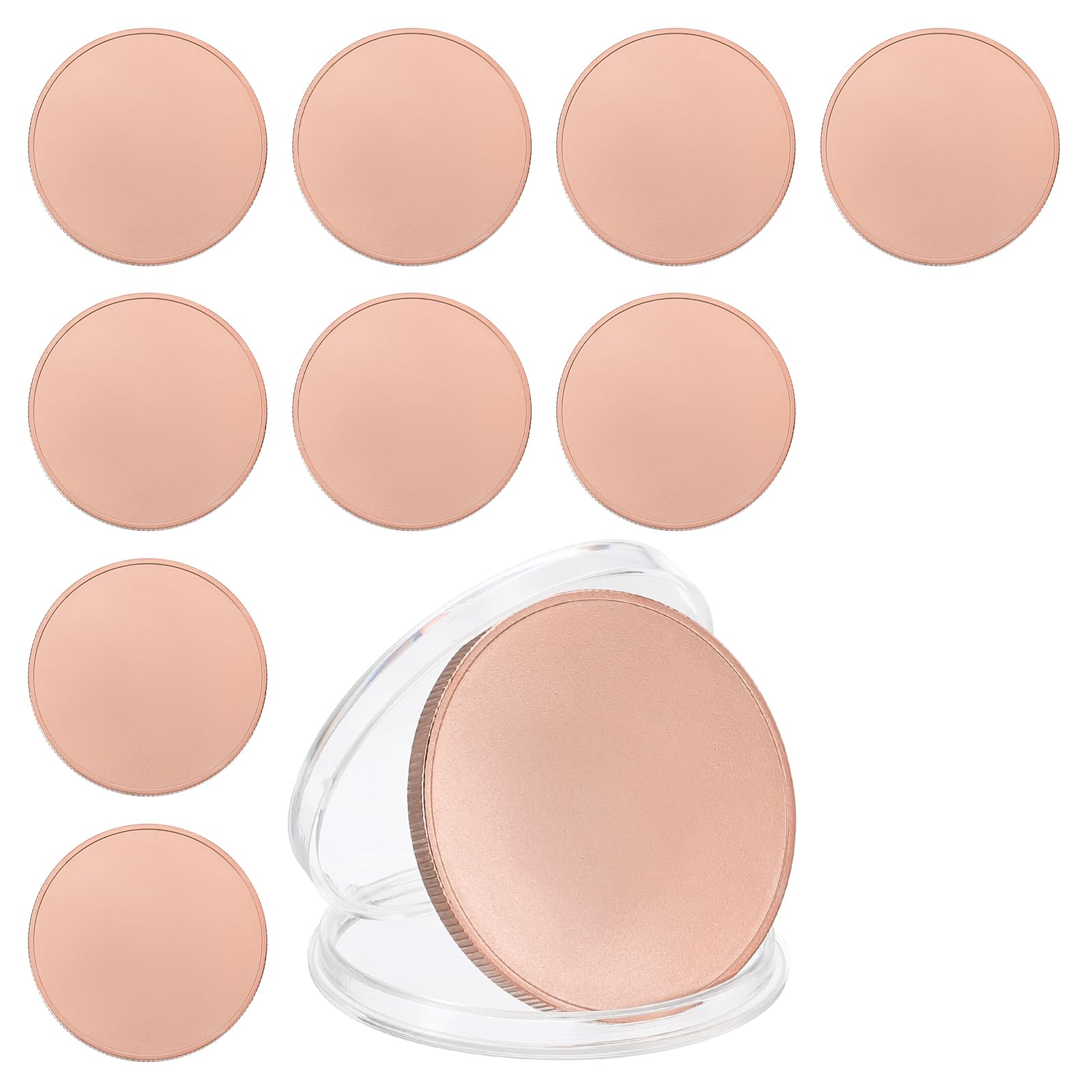 Pièces vierges pour la gravure laser PATIKIL de 40 mm en métal or rose