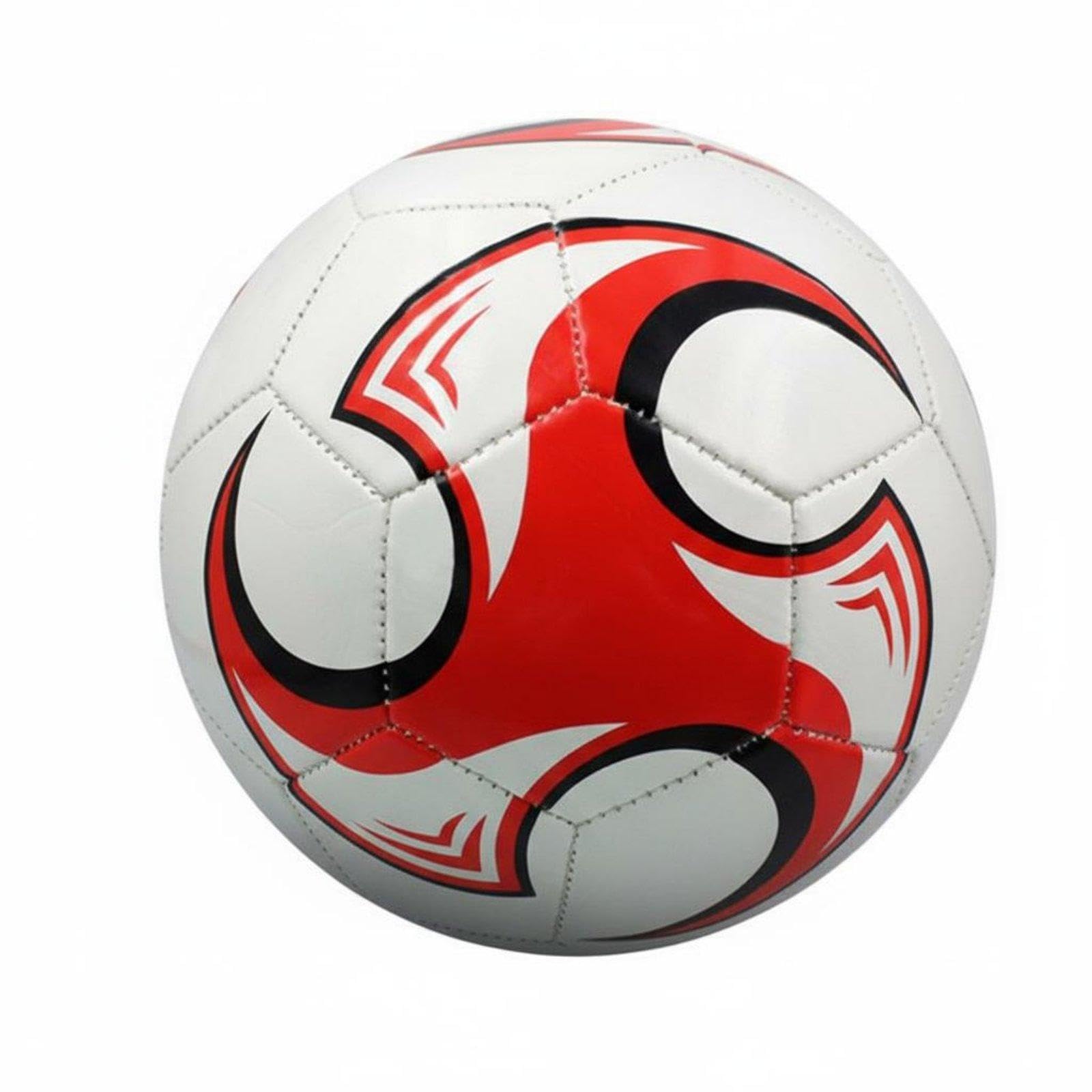 Classic Black and White Soccer Ball Official Size & Weight Machine-Stitched Soccer Ball Construction Machine Stitched Football for Junior, Park Red Size 2-image-39
