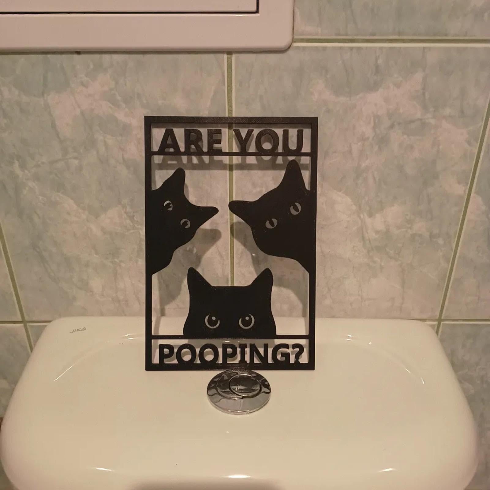 Cartello Da Parete In Metallo Divertente Per Bagno Con Gatto Nero E Scritta 'Lavati Le Zampe' - Vintage