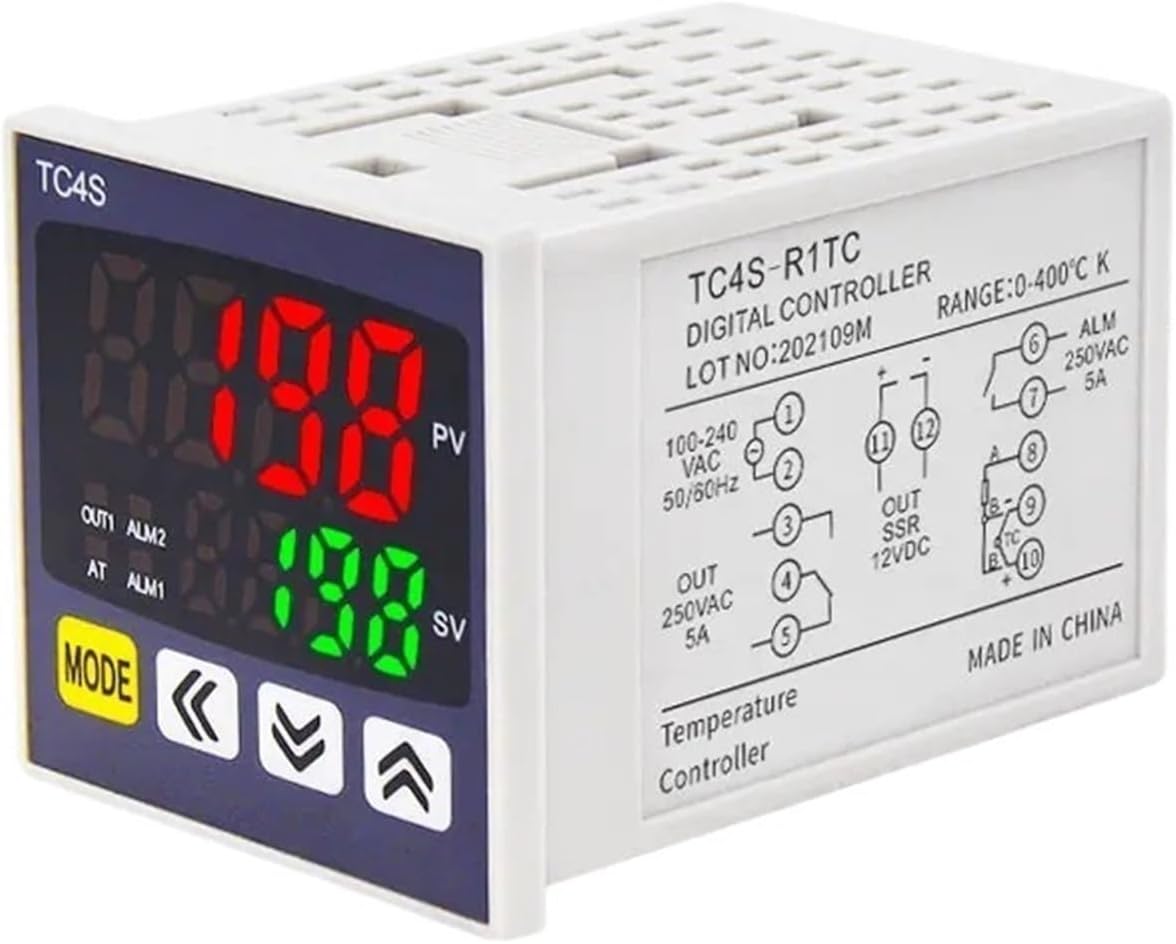 TC4S PID Temperature Controller 4-20mA Output Regulator K Type Multiple Input Digital Instrument 48 * 48(4-20mA OPT 2ALM)