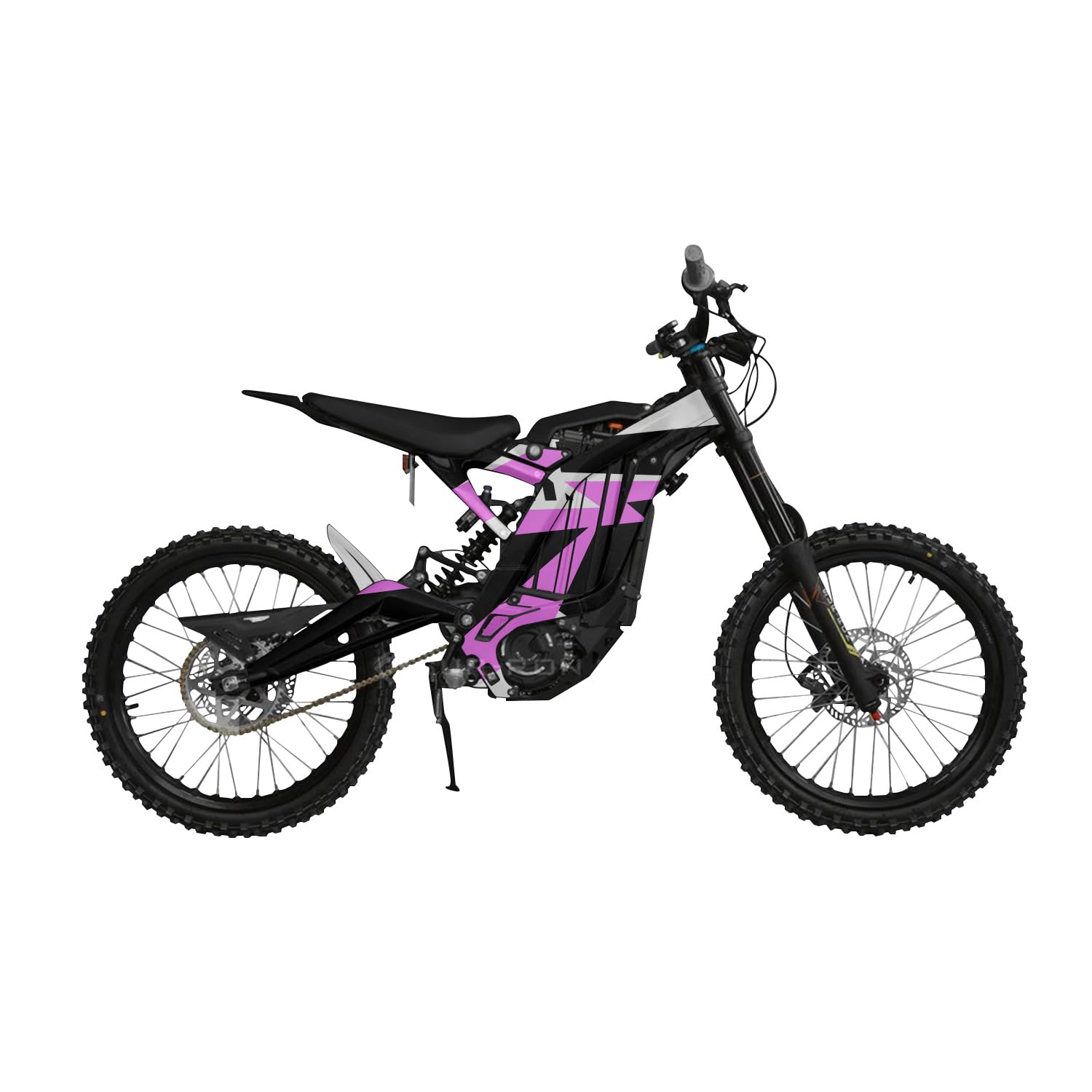 Surron Light Bee Graphics Kit Wrap - Bars and Bolts Pink - Sur-Ron Skin - Premium 3M Vinyl Protective Wrap Decal Cover - Easy to Apply | Crafted in The USA by MightySkins