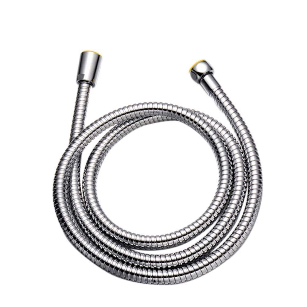 Flexible de douche 1.5m en acier inoxydable chrome pour pommeau de salle de bain