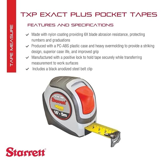 Cinta Métrica Starrett 16 ft x 1.06 in Retráctil con Cinta Métrica miniatura 2