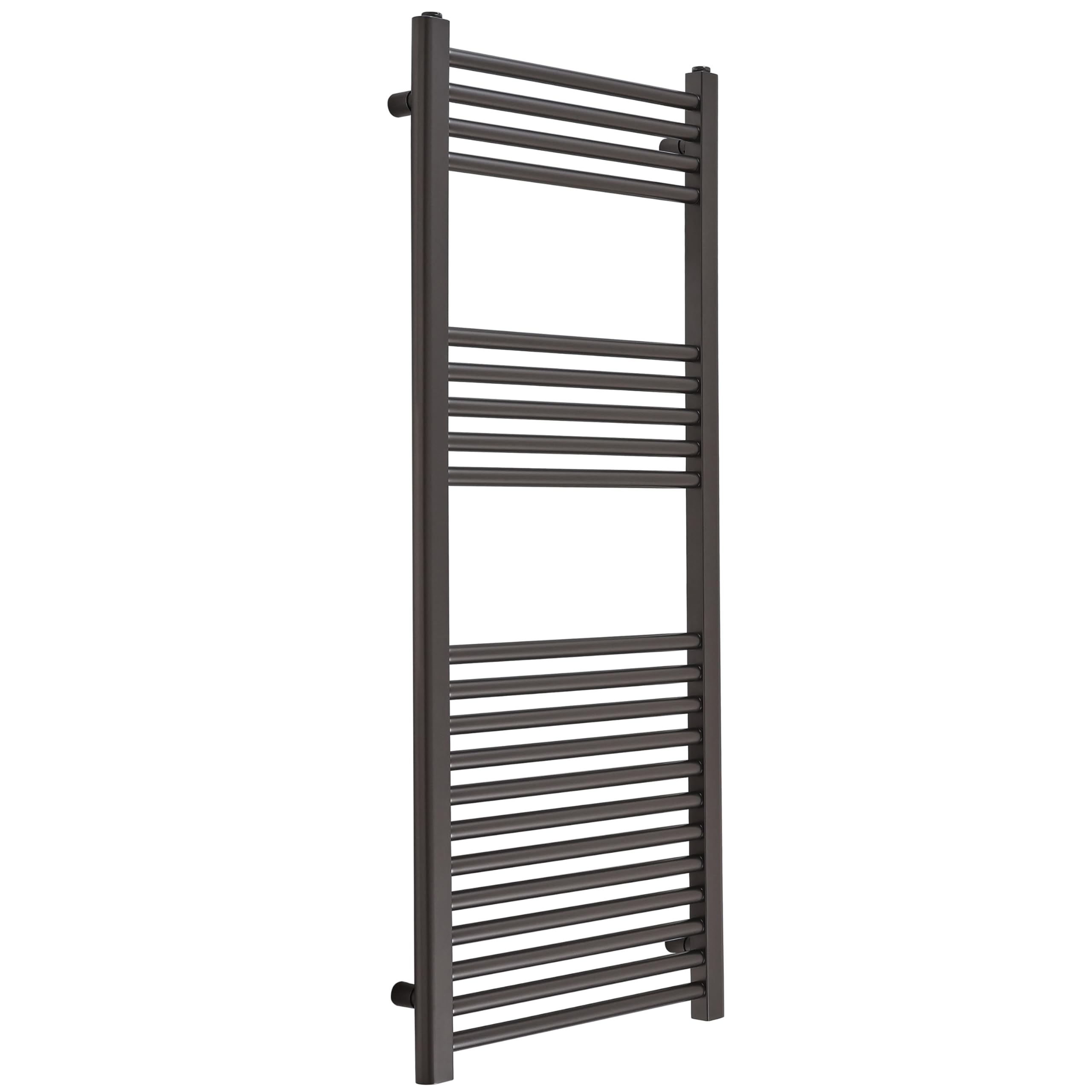 Milano Gunmetal Grey Orelia Flat Ladder Steel Heated Towel Rail - 1200Mm X 500Mm