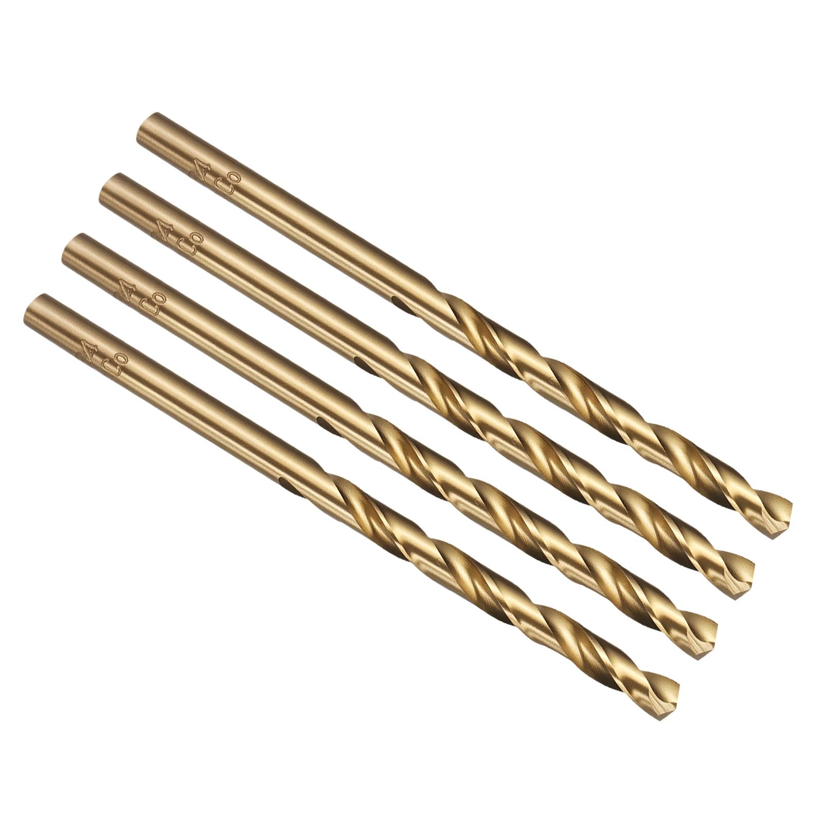 PATIKIL #16 Drill Bit Jobber Straight Shank M42 135° Gold Finish 4Pcs — image 1
