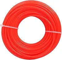 Fio De Nylon Acessório Roçadeira 3mm Cortar Aparar Grama Redondo Bobina Rolo Resistente (15 Metros, Laranja)