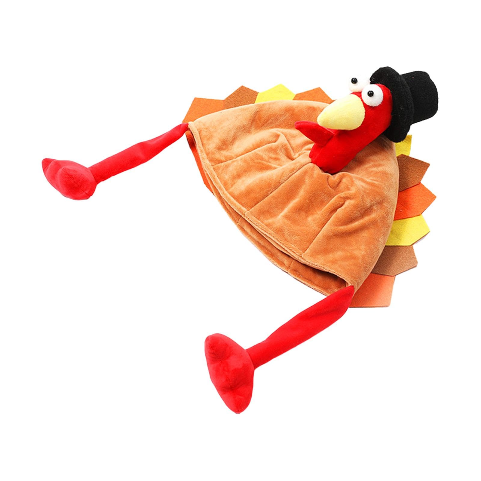 Lustiger Truthahn Hut – Thanksgiving Cosplay Kopfbedeckung Aus Polyester, Ca. 51 X 40 Cm, Für Frauen, Männer, Partys, Erntedankfeste & Schulaufführungen