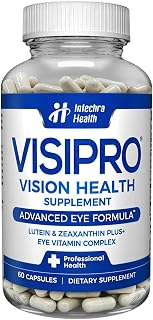 VISIPRO® 20-20 New Vision Health Supplement - Advanced Eye Vision Vitamins for Complete Eye Health, Vision Support & Macular Free Radical Defense - 60 Veggie Caps