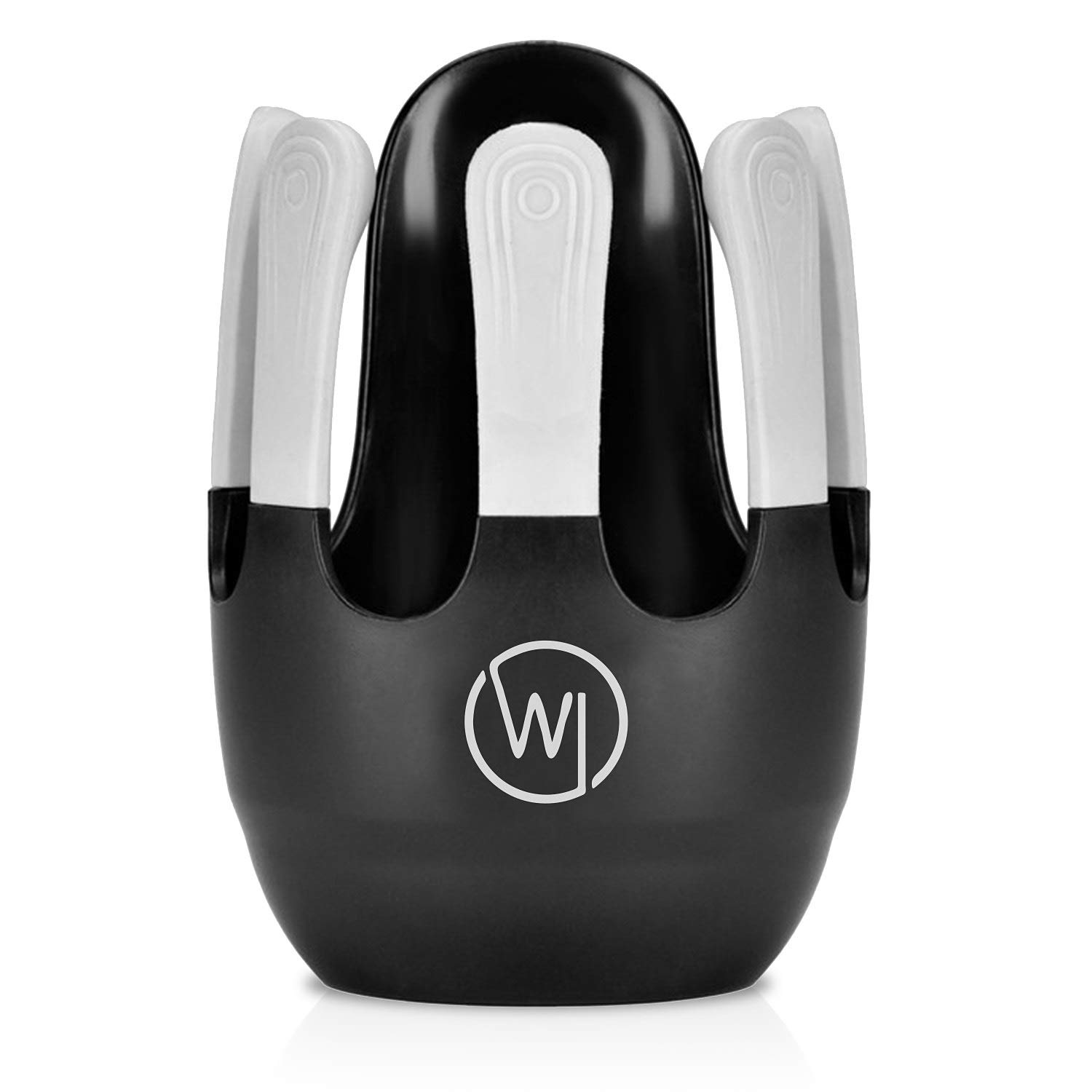 Wicked Chili Portabiberón para carrito de bebé, Portavasos para manillar de cochecito, soporte para vasos, botellas, latas con articulación de 360° y cinta de agarre