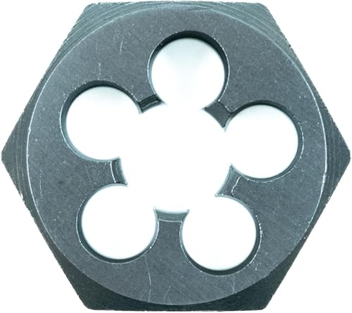 Century Drill & Tool 98213 Fractional Die, 5/8-11 NC | 1-7/16" across flats, external thread cutting, thread restoration