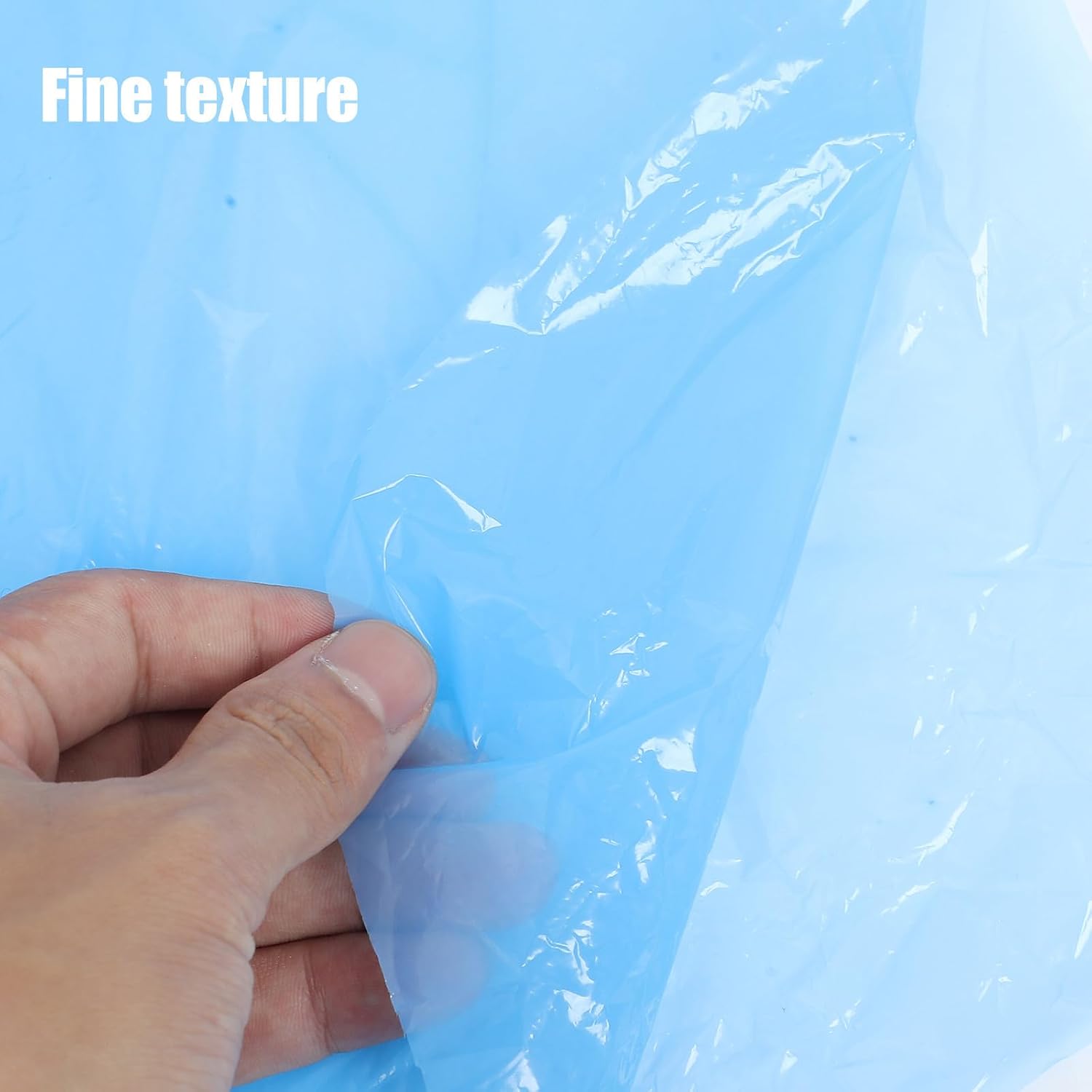 Amosfun Disposable Hooded Raincoat and Pants Set for Adults, Lightweight Blue Plastic Unisex Windproof Rain Suit, for Sports and Camping, Environmentally Friendly Design, Season Use