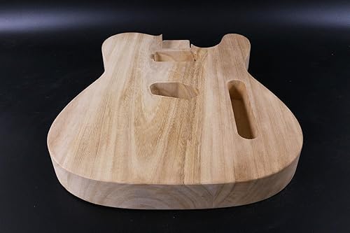 Miniatura 3 de Cuerpo de guitarra eléctrica estilo T en blanco, cuerpo de guitarra eléctrica de madera maciza, proyecto inacabado de reemplazo de cuerpo de