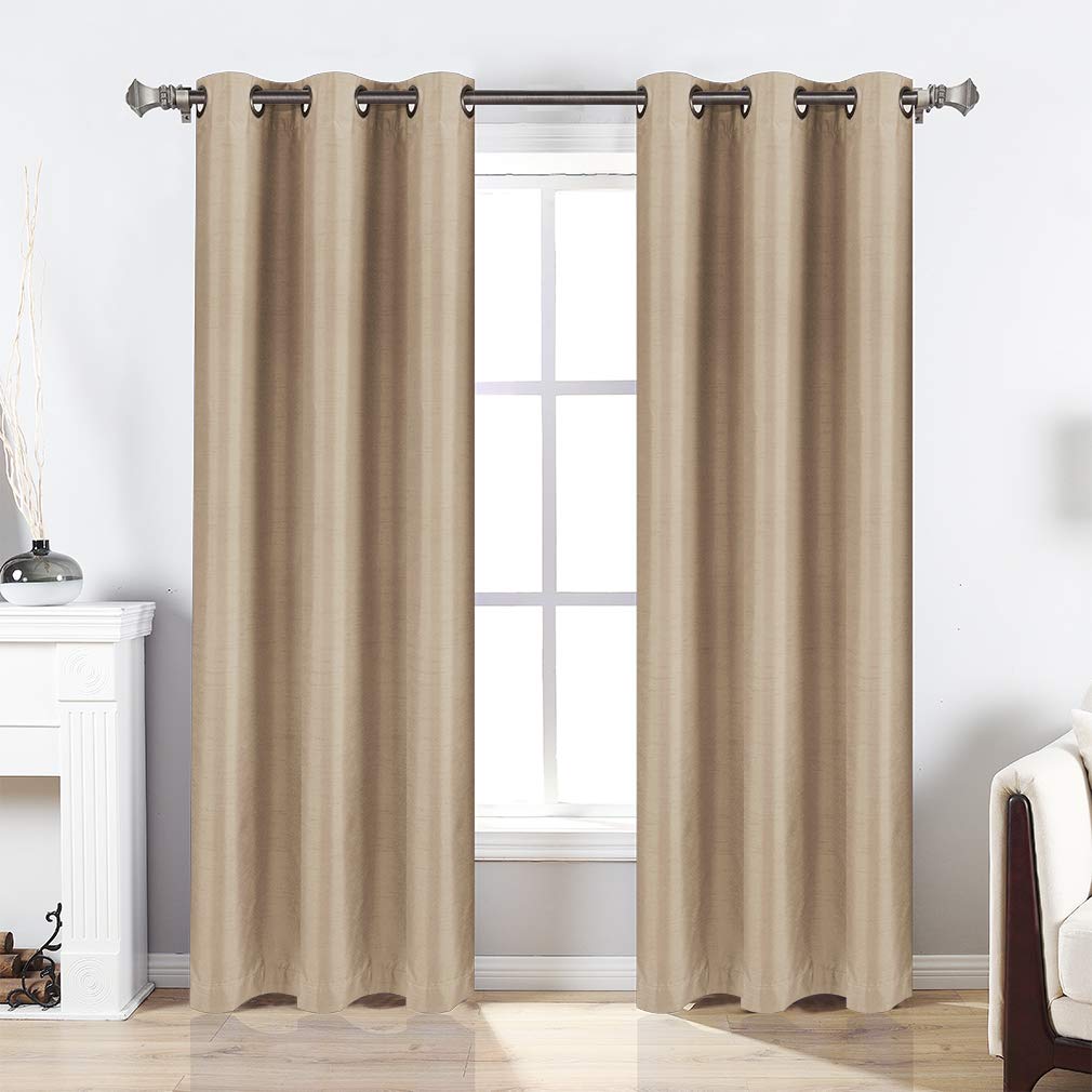 Faux Silk Blackout Curtains Curtains & Drapes 2023