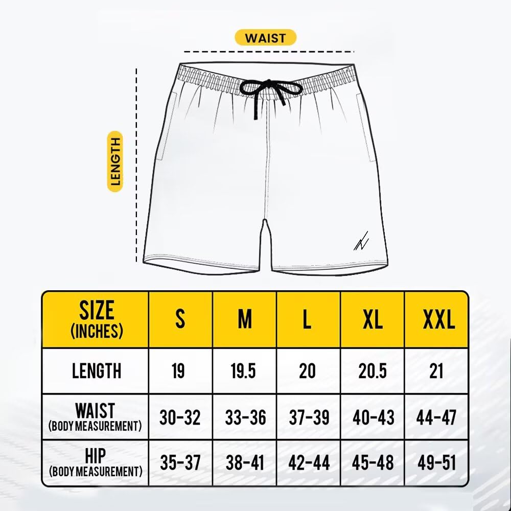 Mens Sports Shorts Quick Dry Loose Fit Lightweight Running Workout Gym Shorts with Pockets - 5