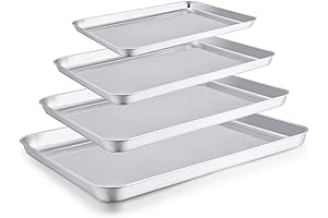 TeamFar Baking Sheets, Non-Toxic, Rust-Free, Healthy Baking