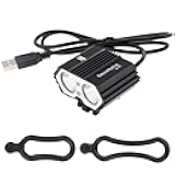 SecurityIng USB Powered Bicycle Light, LED Headlamp Waterproof 700 Lumens 4 Modes Cycling Front Lamp Bike Headlight for Mountain Road, Kids and City Bicycle - No Internal Battery