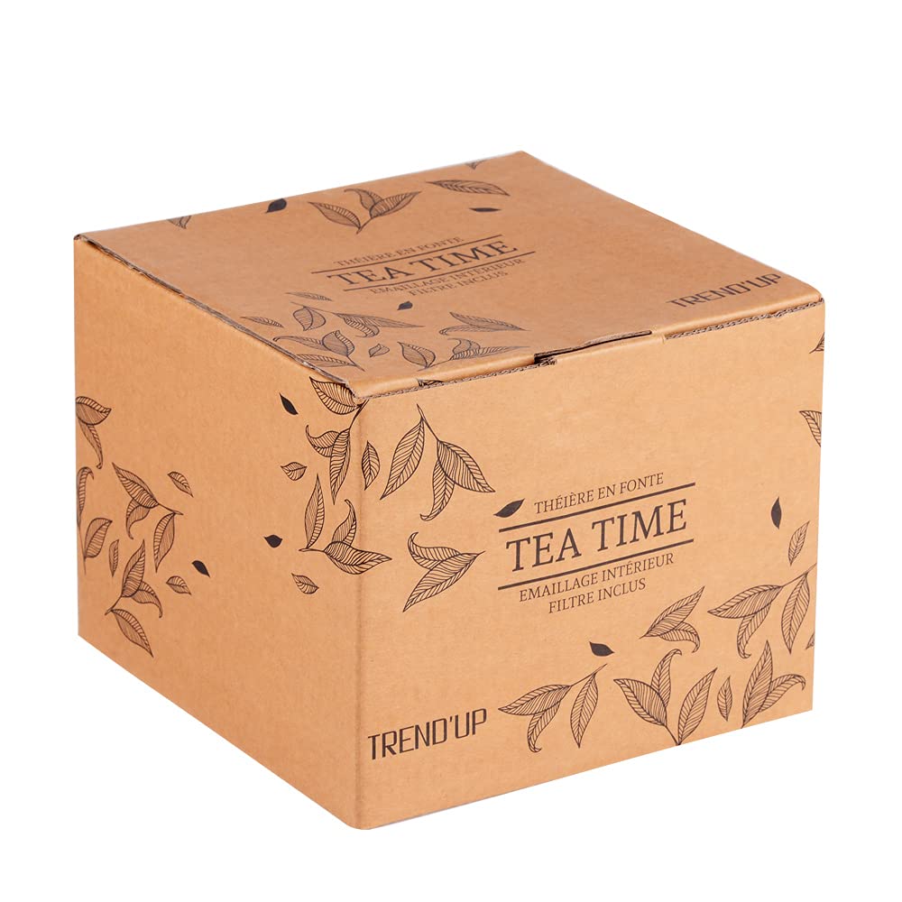 Trend'up - Théière en fonte 1 l avec fitre inox Octo jaune