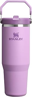 IceFlow 2.0 Flip Straw Tumbler with Handle 30 oz | Twist On Lid and Flip Up Straw | Leak Resistant Water Bottle | Insulated Stainless Steel | BPA-Free | Lilac