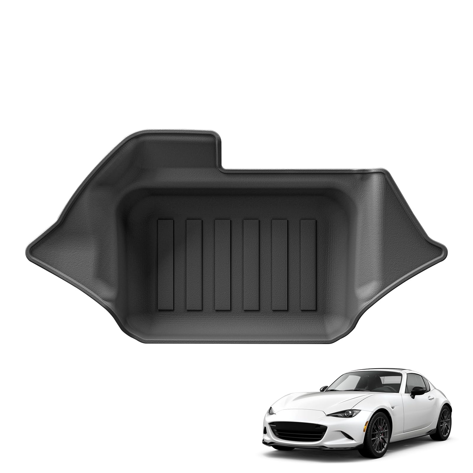 SMABEE Cargo Liner for Mazda MX-5 Miata 2016-2024 2025 2026, TPE All Weather Cargo Mat Trunk Mat for MX-5 2025 Accessories Interior Black
