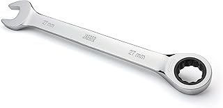 Jaeger 27 mm Ratchet Wrench with 113-Tooth Ratcheting Precision and Hardened, Polished Steel for Projects with Metric Tight Spaces