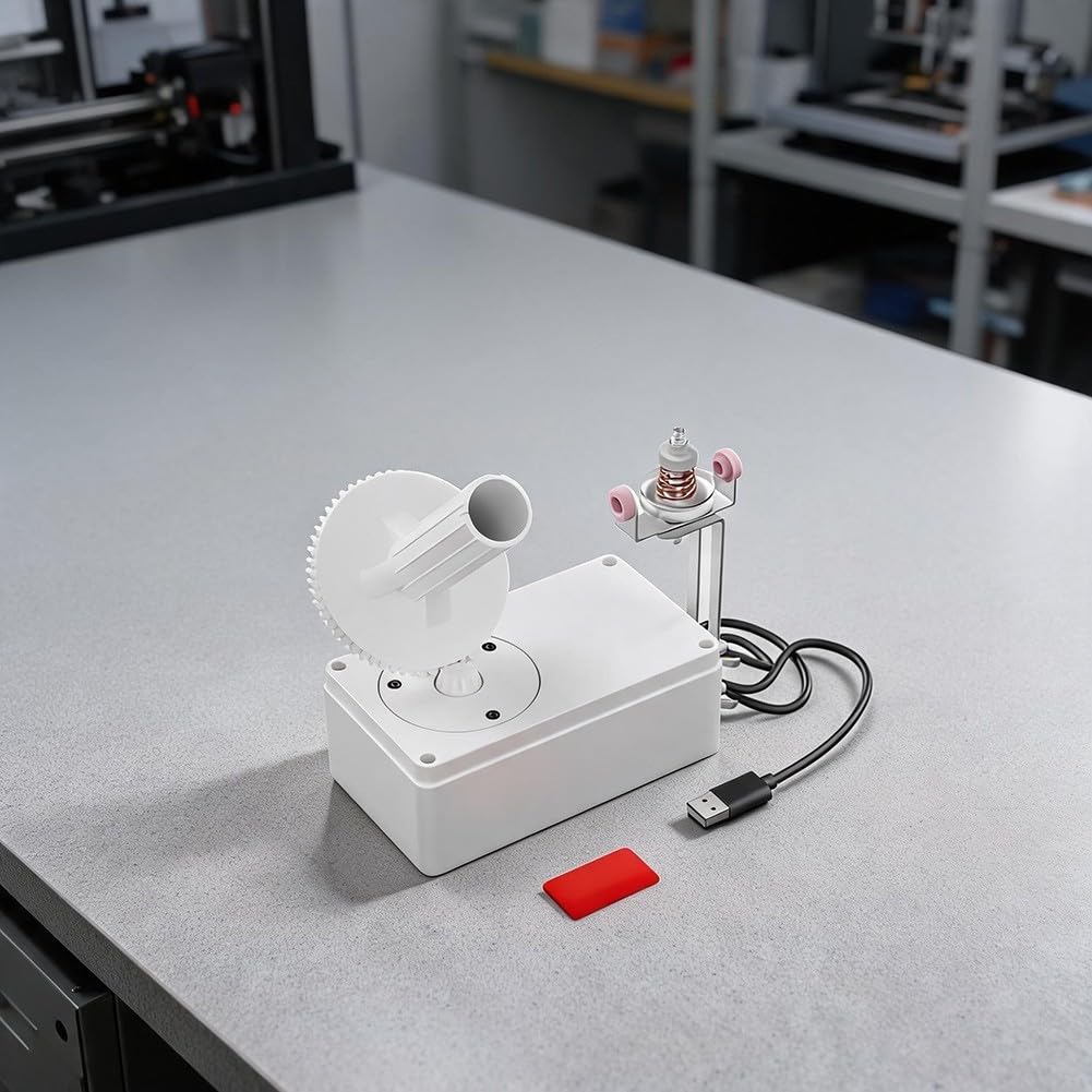 SPORTARC Automatischer Wollwickler USB Kompakt für weiß 15cm Automatischer(high-Speed Version)
