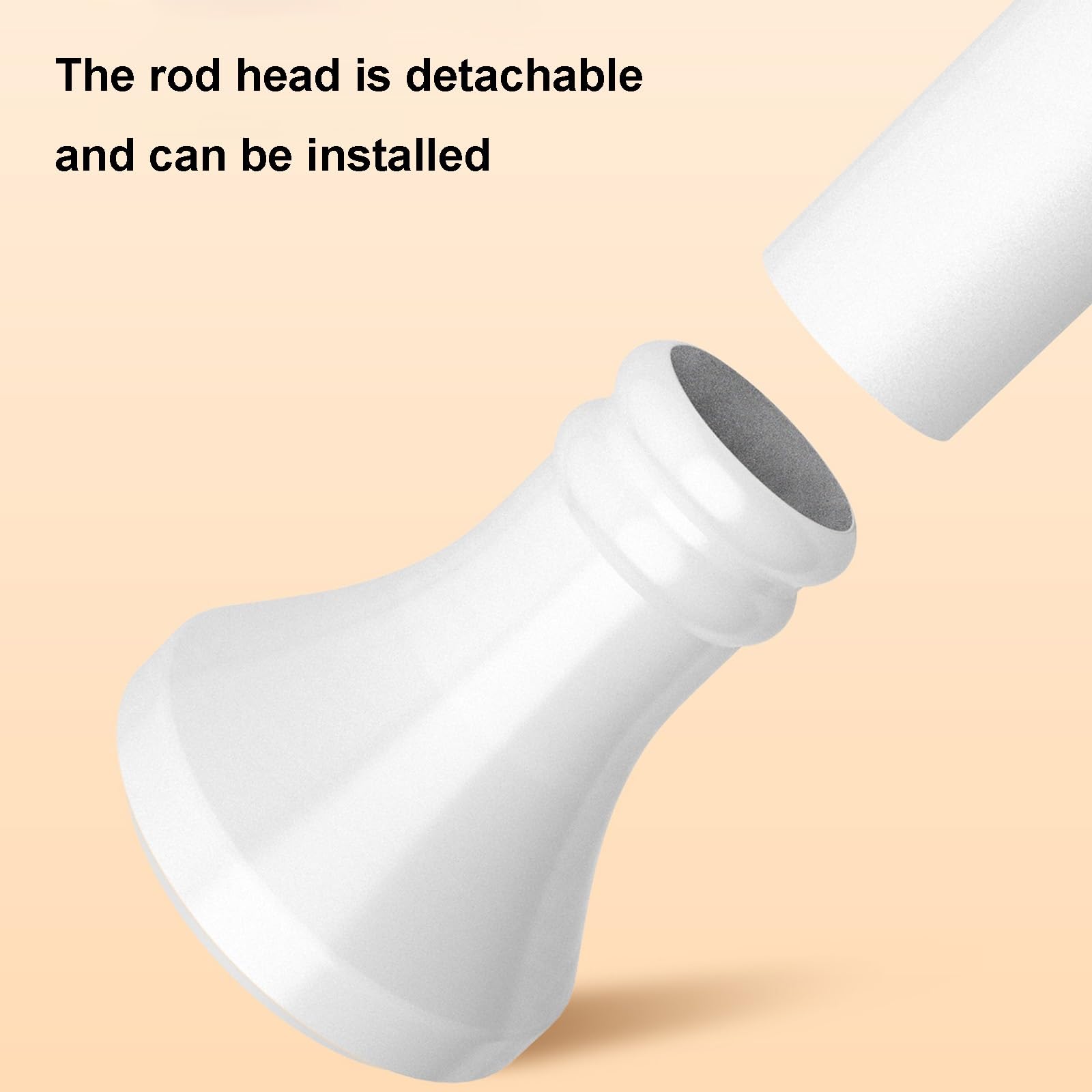 Tringle à Rideaux Extensible en Acier Inoxydable Barre de Douche sans Percage Autobloquante Fixation par Pression Poteau de Rideau pour Salle de Bain Toilette Penderie Cuisine(Noir,160-250CM)