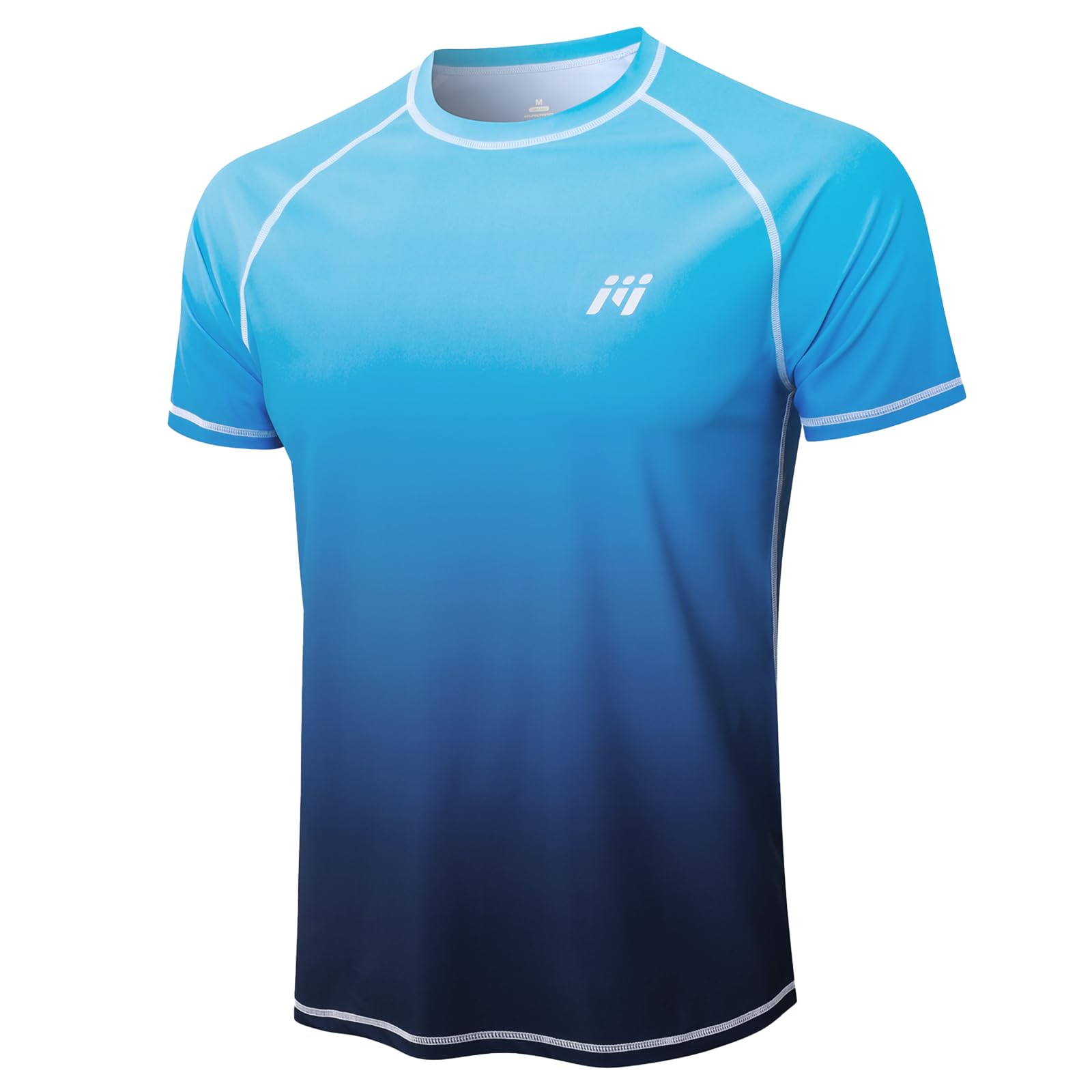 MEETWEE Mens UV Shirt Rash Guard UPF 50+ T-Shirt Swimming Shirt Short Sleeve Shirt Quick-Drying Lightweight Breathable Outdoor Water Sports Swimming Shirt