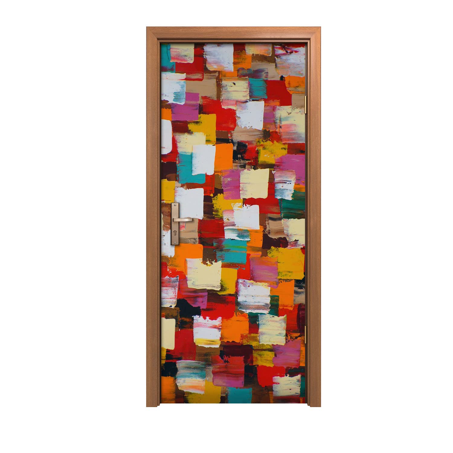 Autocollant de porte 90x200cm Échelles modernes pour décoration murale