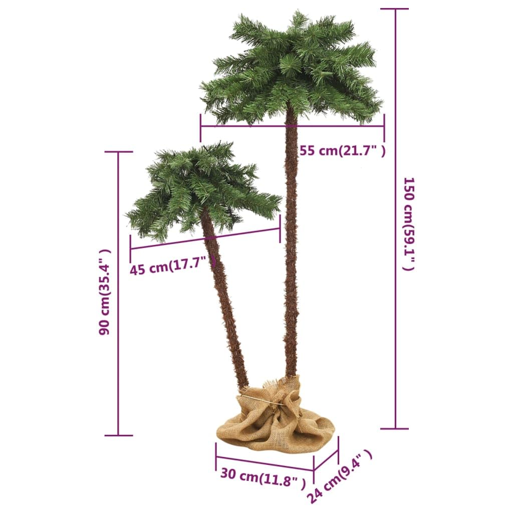 vidaXL Weihnachtsbaum mit LEDs 90 cm & 150 cm
