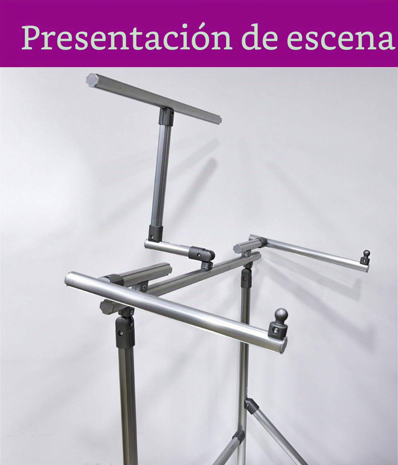 bastidor para bordar Soporte para bordado de punto de cruz, Material de aluminio ajustable de pie para costura, adecuado para Manual y costura