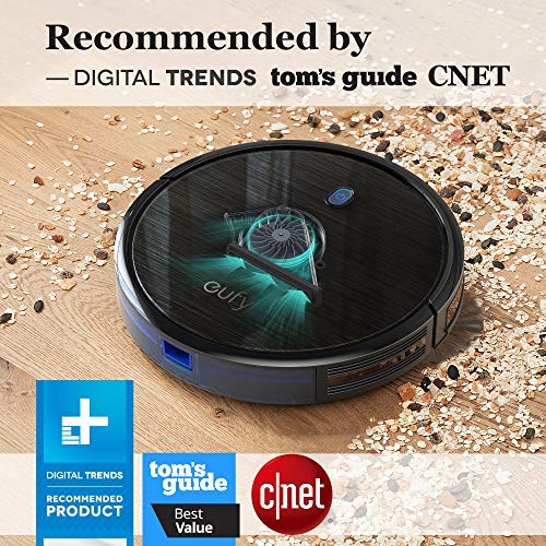 Eufy Boost Iq Robovac 11S (Slim), 1300Pa Strong Suction, Super Quiet, Self-Charging Robotic Vacuum Cleaner, Cleans Hard Floors To Medium-Pile Carpets (Black) (Renewed) #TOP6