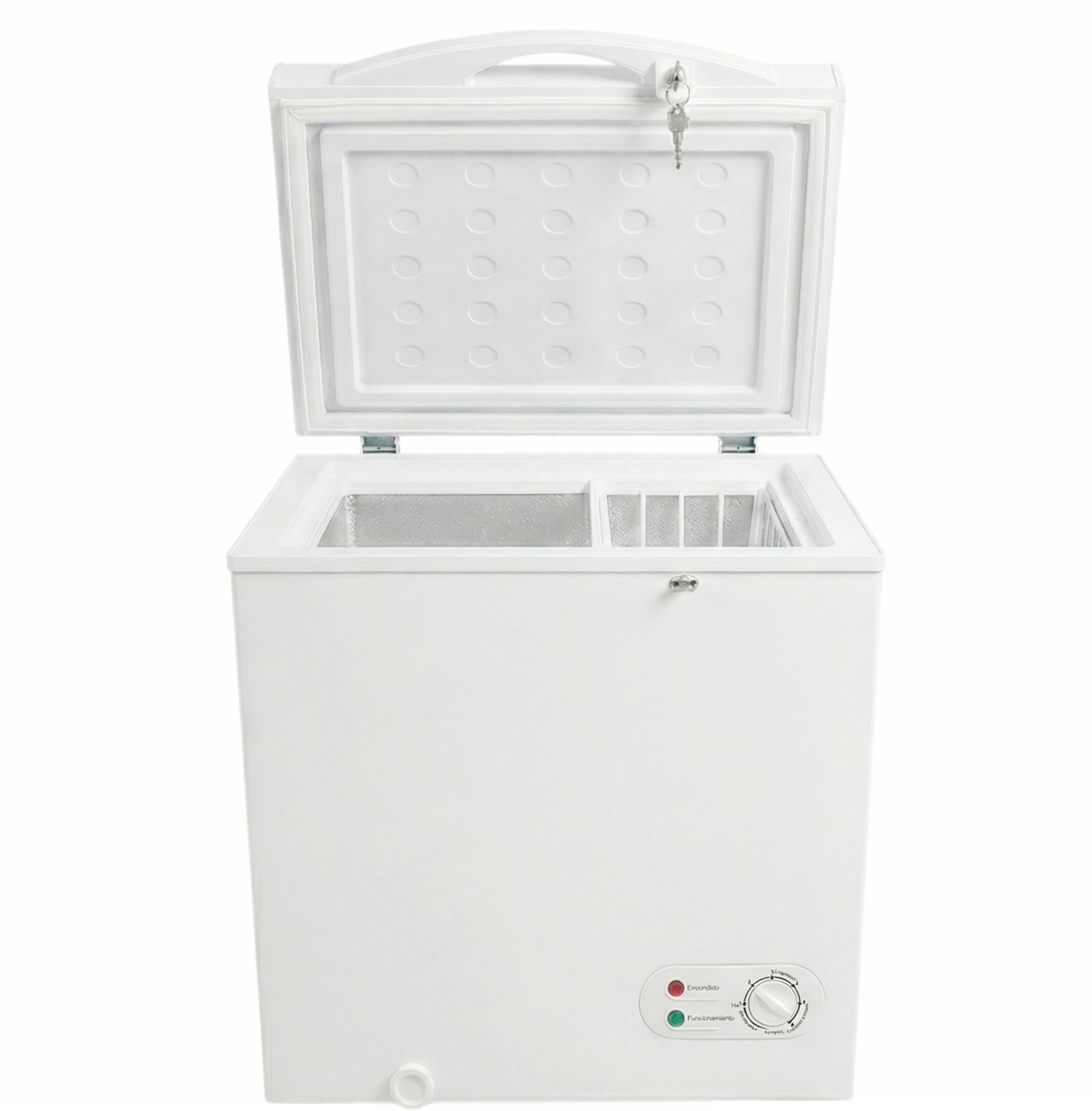 Casanta 3.5 Cu.Ft. Chest Freezer, Compact Deep Freezer With 4 Adjustable Temperature Modes (0°F To 50°F), Small Horizontal Freezer For Home, Kitchen, Garage, Dorm And Office, White on Fridge.com - View 6