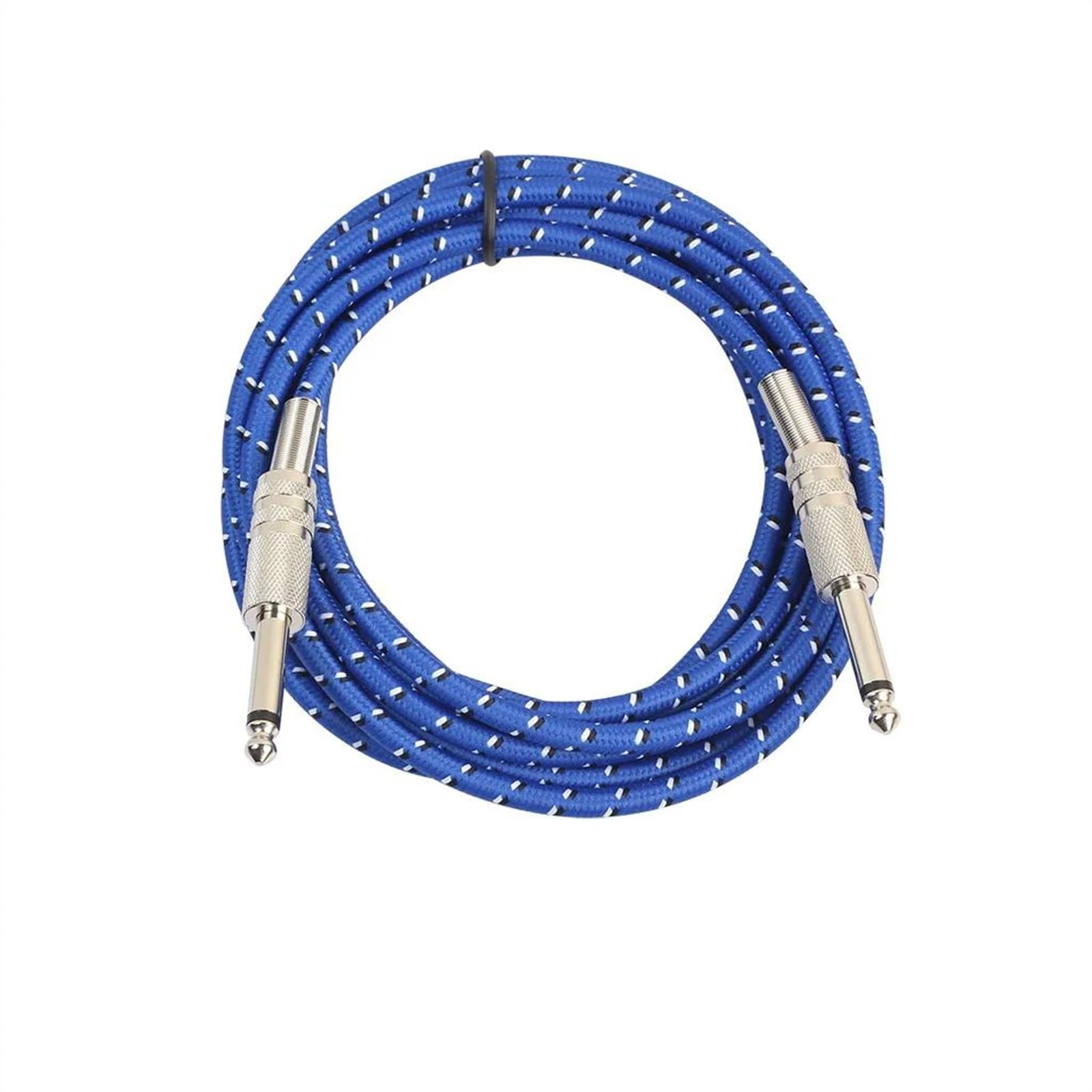 6,35 mm Mono z męskiego na męskie Kabel audio do gitary elektrycznej Nylonowy pleciony kabel instrumentalny Kabel wzmacniający Kabel do Instrumentów Gitarowych (Color : 10m)