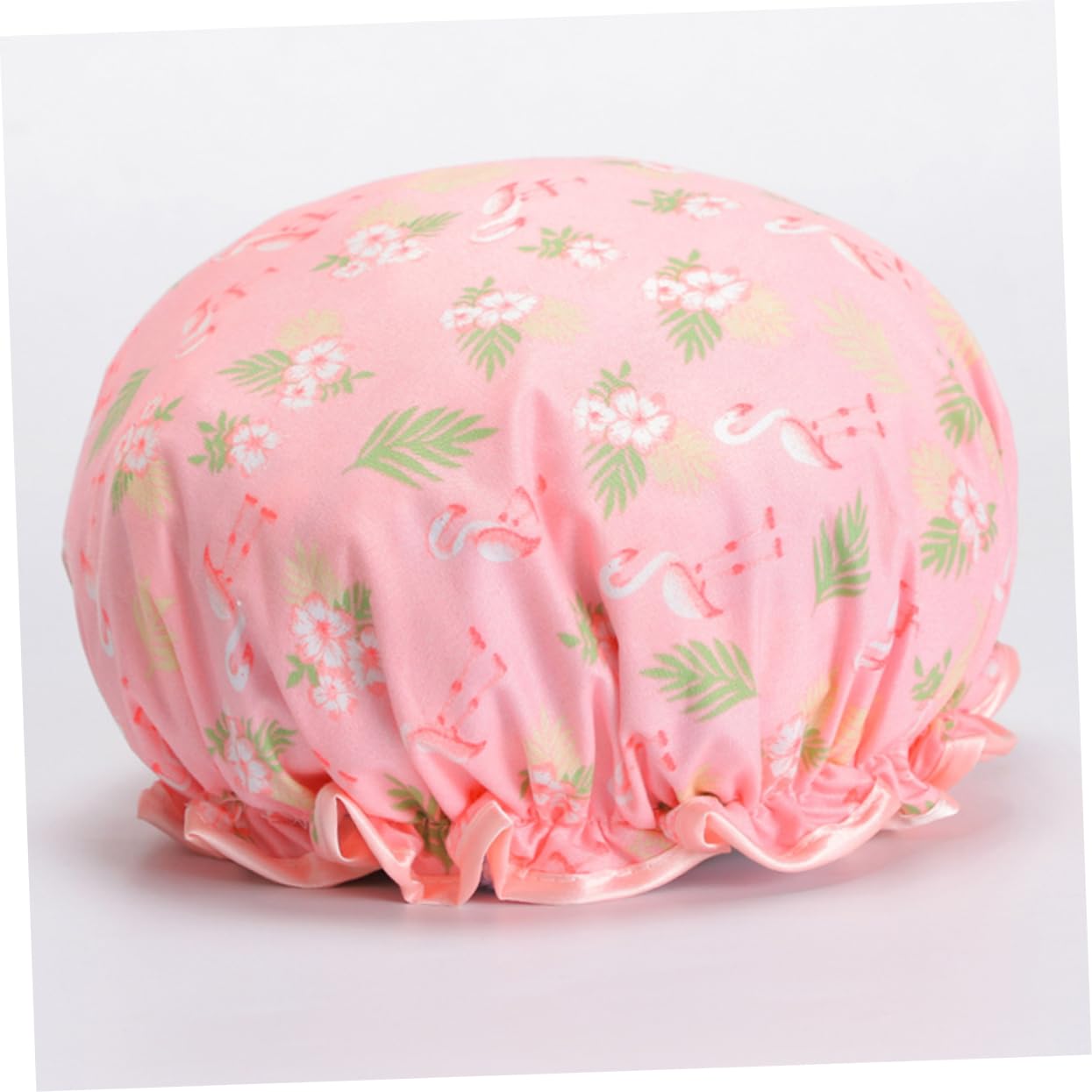 Angoily 12stücke Teiliges Elastischer Duschhauben Doppellagige Wasserdichte Bademützen Für Spa Geeignet Für Verschiedene Kopfgrößen Zufällige Farben Flamingo Flamingo Blau Pegasus