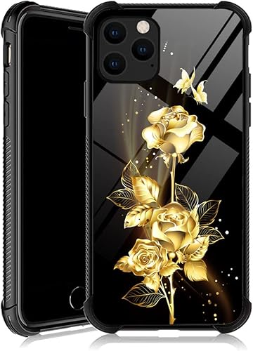 DJSOK Funda compatible con iPhone 13 Pro Max, funda de mariposa dorada para iPhone 13 Pro Max para mujeres y niñas, diseño de parachoques trasero DJSOK Funda compatible con iPhone 13 Pro Max, funda de mariposa dorada para iPhone 13 Pro Max para mujeres y niñas, diseño de parachoques trasero