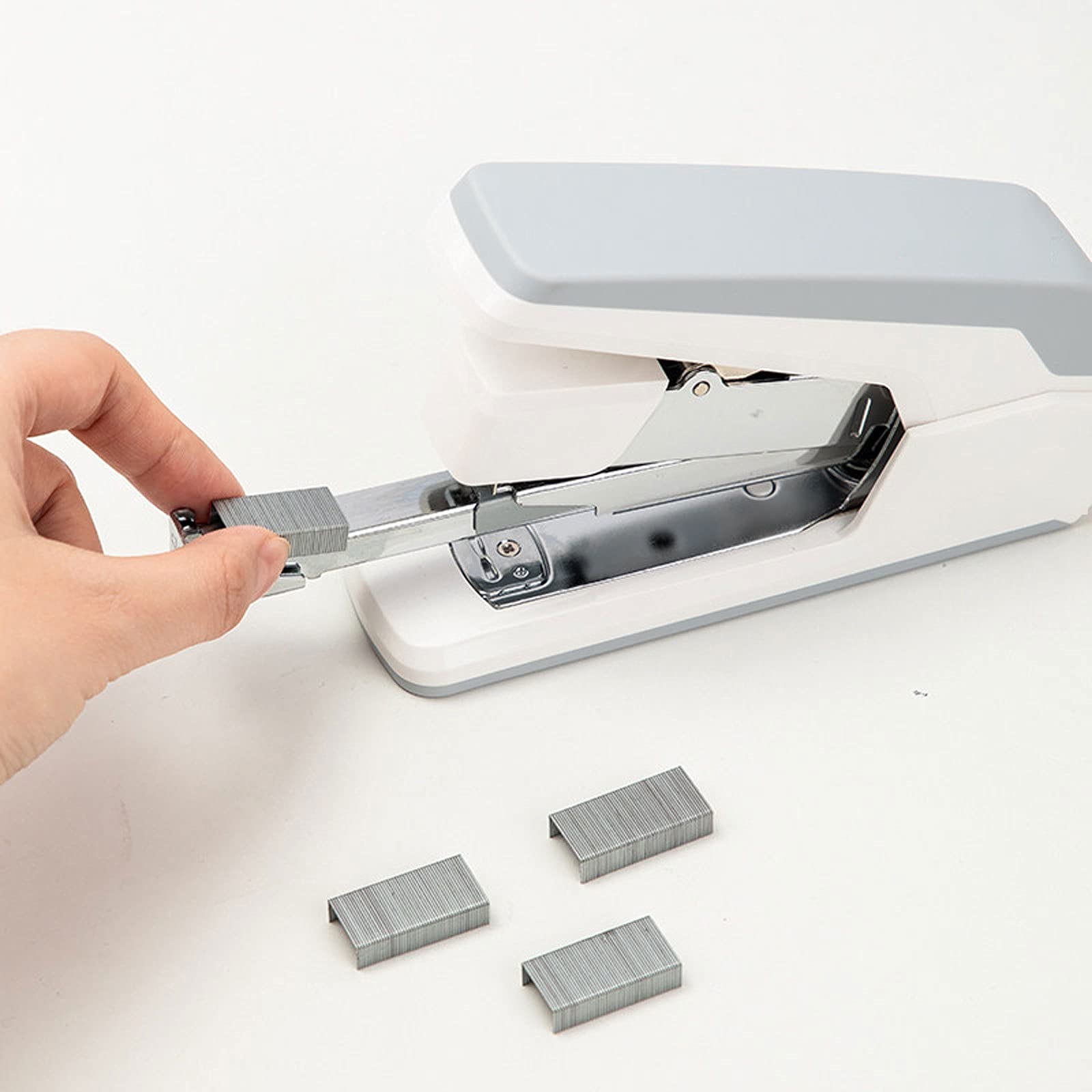 Liudan Cucitrice Palette da Tavolo, 40 Fogli, capacità Desktop Metallo Portatile e Resistente per Forniture per Ufficio per Ufficio, Aula Spillatrice